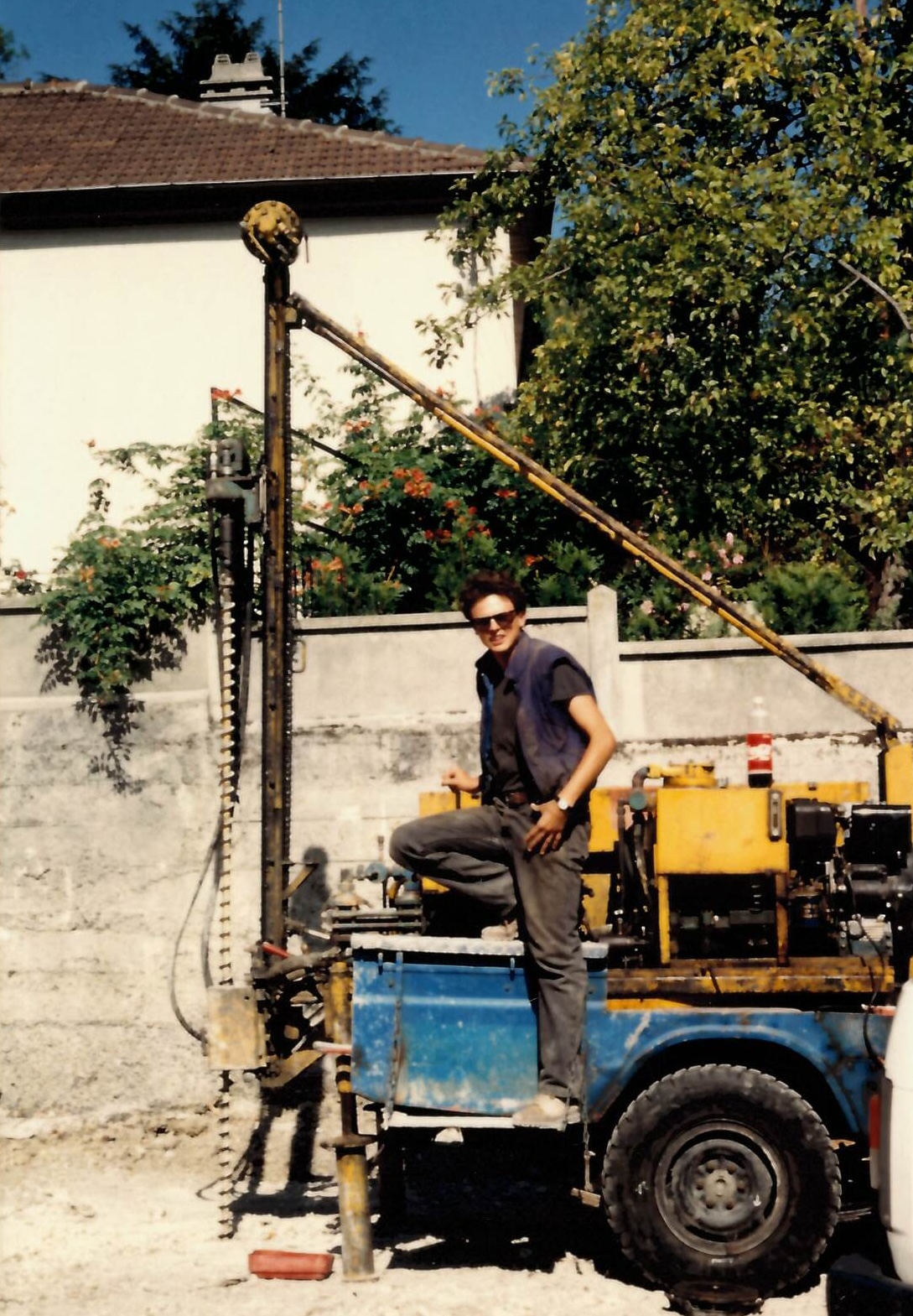 David De Luca — on a cable rig
